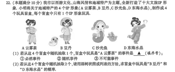 出圈啦!原创文旅IP亮相中考数学试卷��-第3张图片-四季读书网