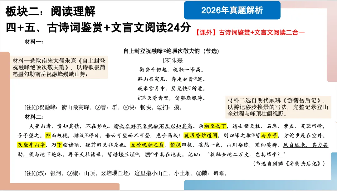 2026年福建中考语文试卷解析及备考策略ppt-第10张图片-四季读书网