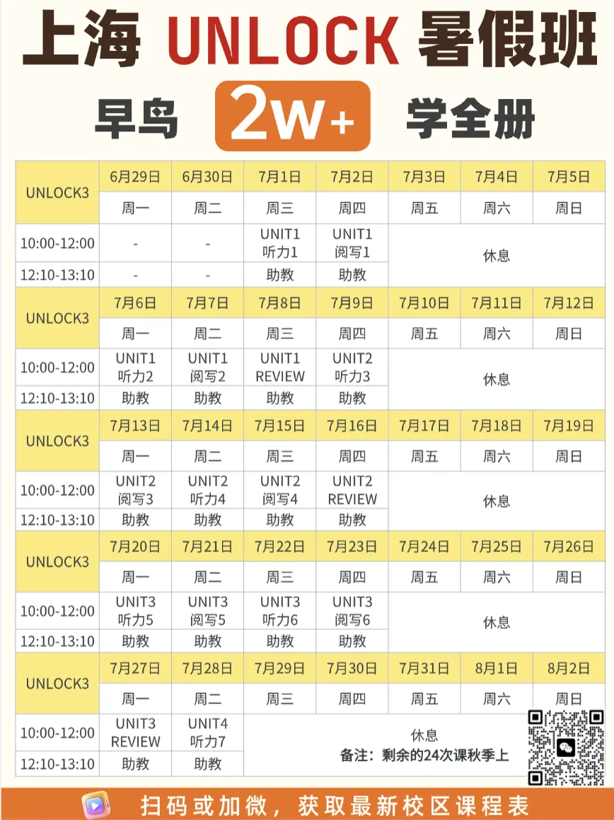 上海中考后的学英语:为什么Unlock教材是最优选择?| 附上海Unlock暑假班/周末班推荐-第2张图片-四季读书网
