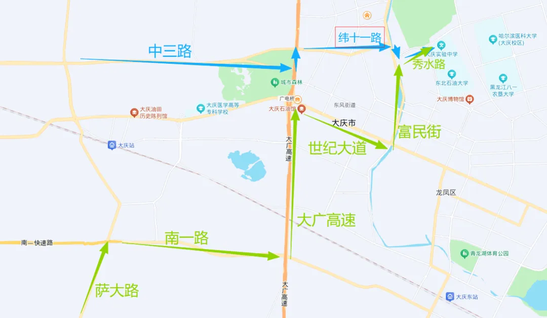 关注两考|大庆2026中考送考路线图-第3张图片-四季读书网 关注两考|大庆2026中考送考路线图-第3张图片-四季读书网