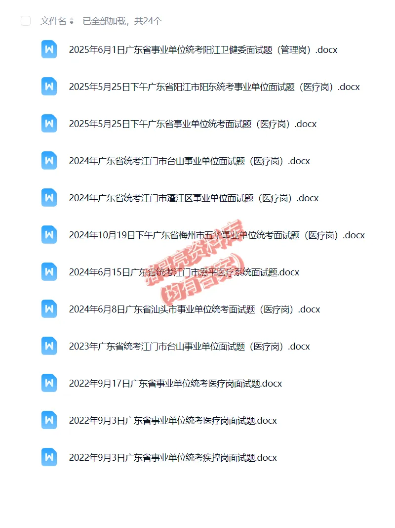 广东统考医疗事业编单位历年面试真题题目解析参考答案逐字稿合集资料汇总22套-第2张图片-四季读书网 广东统考医疗事业编单位历年面试真题题目解析参考答案逐字稿合集资料汇总22套-第2张图片-四季读书网