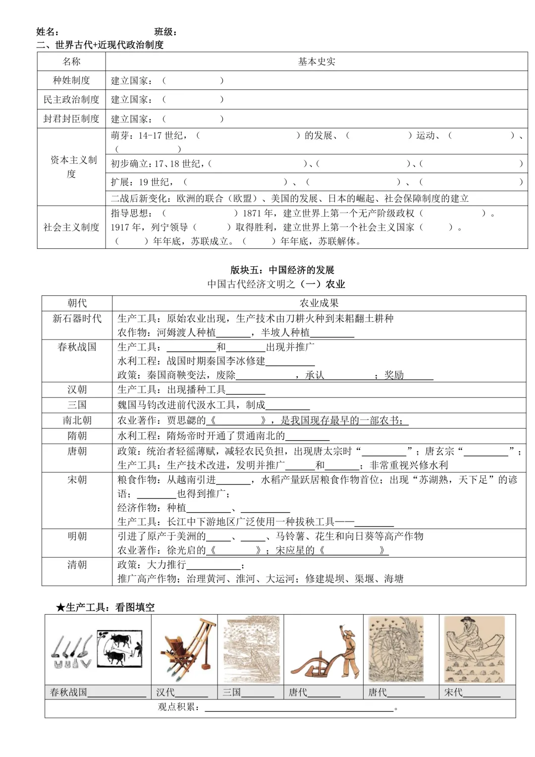 【2026年中考倒计时】历史专题默写清单!-第4张图片-四季读书网