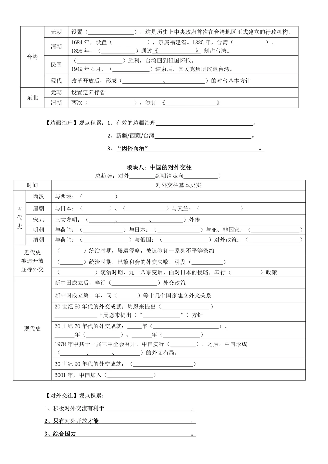 【2026年中考倒计时】历史专题默写清单!-第9张图片-四季读书网