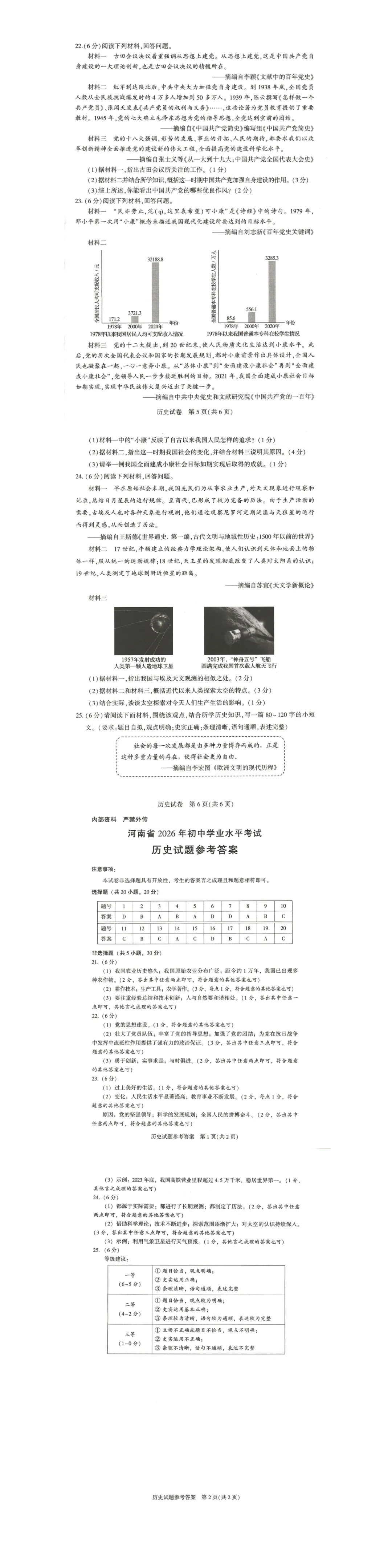 速看,最全的2026年河南中考7科高清试卷及答案解析完整版-第11张图片-四季读书网