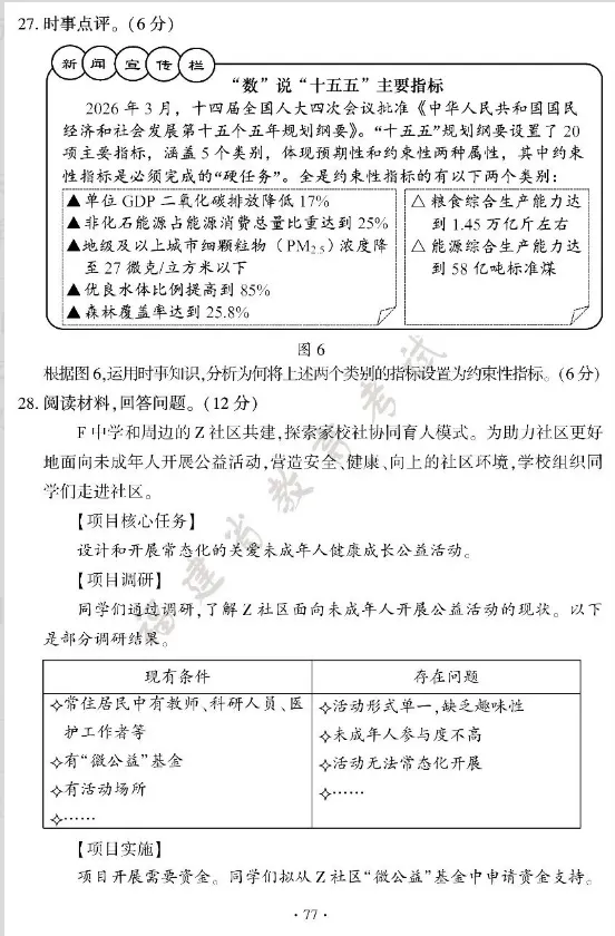【学科资源】2026年全国中考真题汇集——福建卷-第8张图片-四季读书网