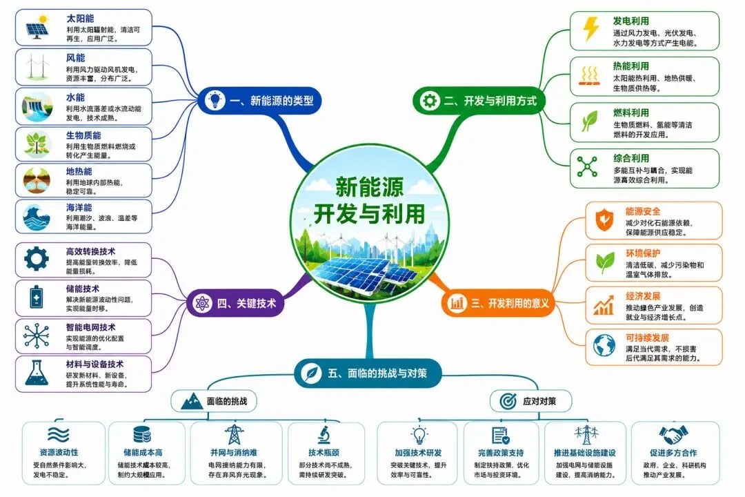 2026中考地理:新能源开发与利用-第2张图片-四季读书网