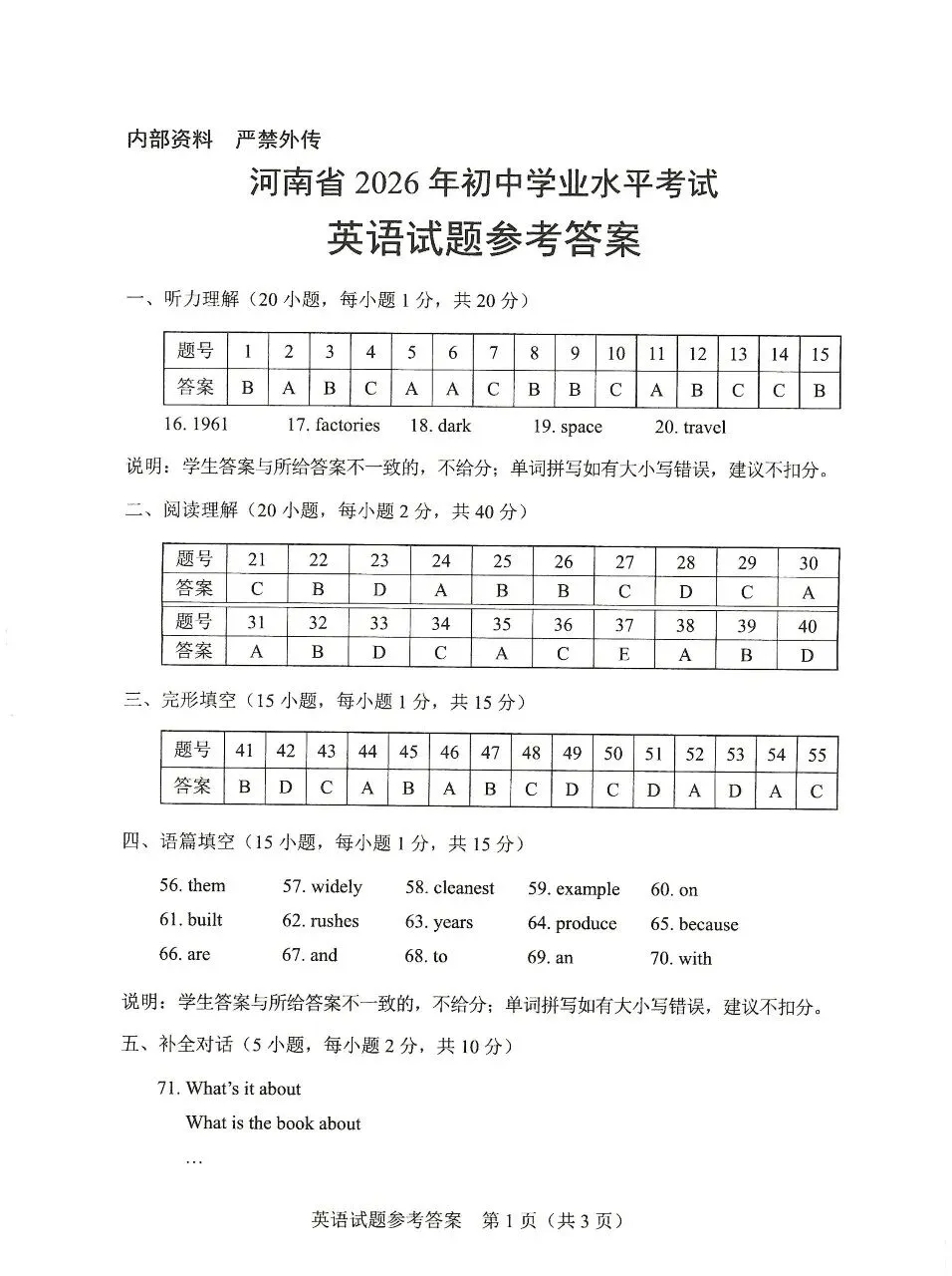 河南省2026年中招七科真题试卷+参考答案-第32张图片-四季读书网