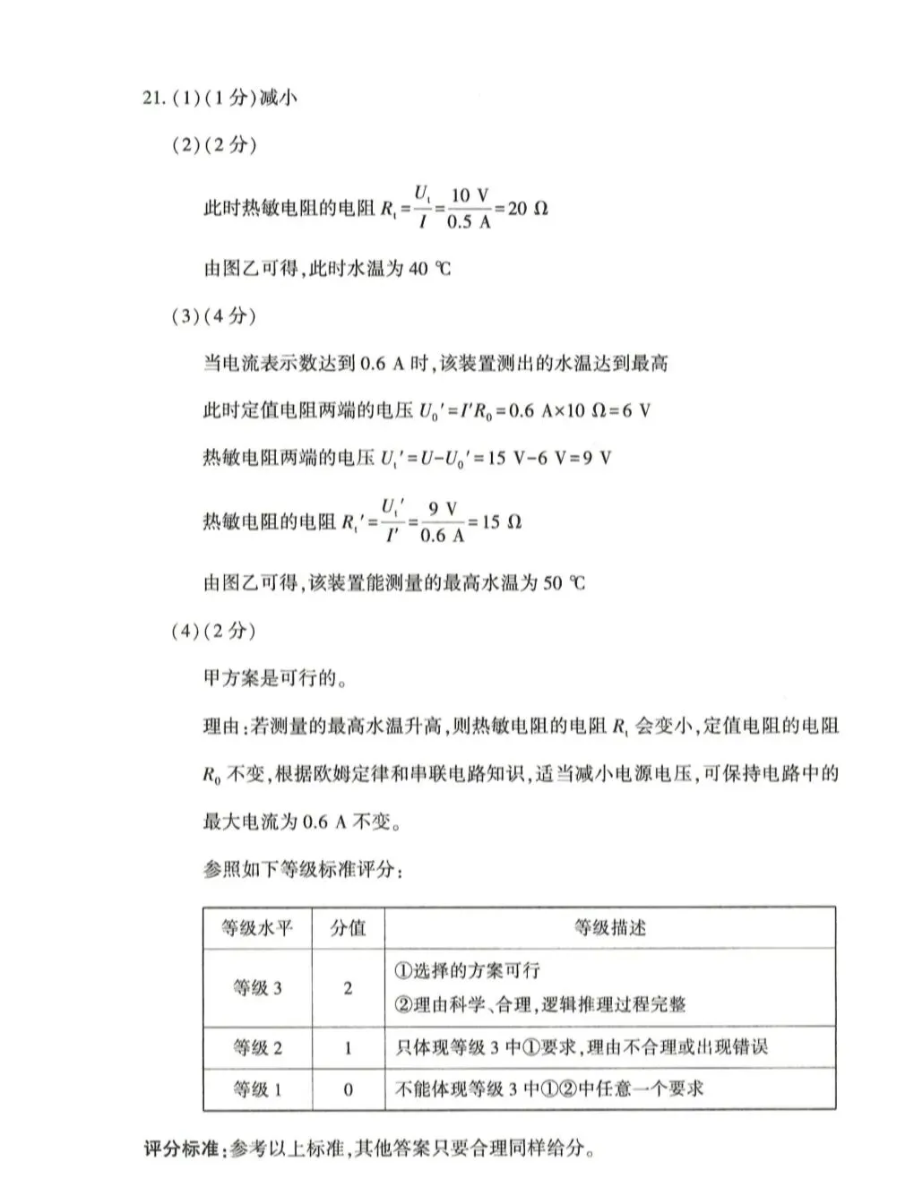 2026年河南省初中学业水平考试试卷一一物理(含答案)-第9张图片-四季读书网