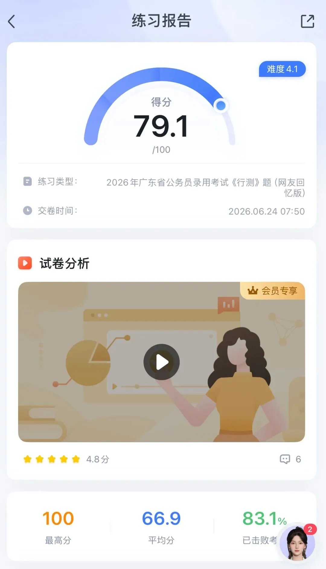 在职考公|真题卷(复做)79.1分-第2张图片-四季读书网
