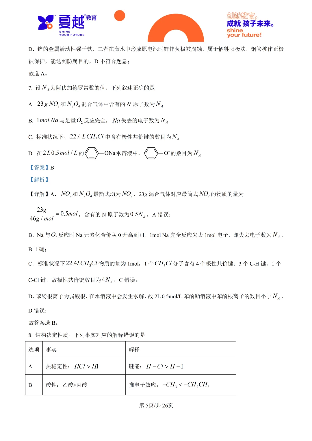 2026高考广东卷化学高考真题-第16张图片-四季读书网