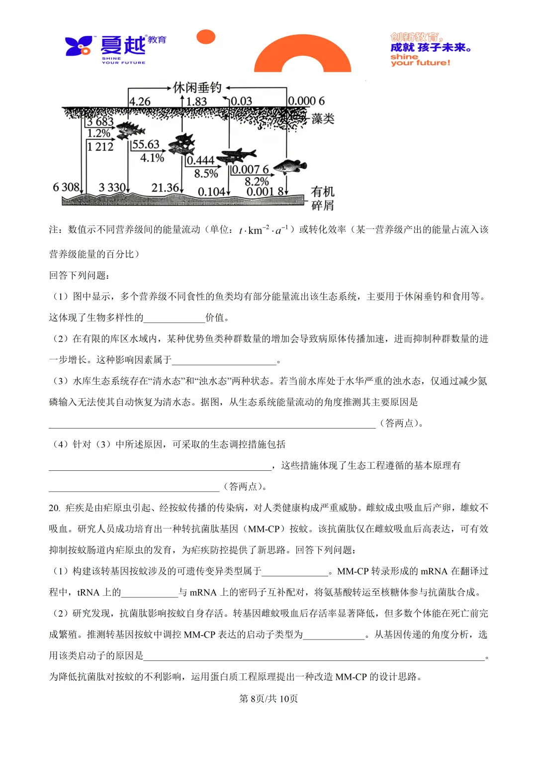 2026高考广东卷生物高考真题-第8张图片-四季读书网