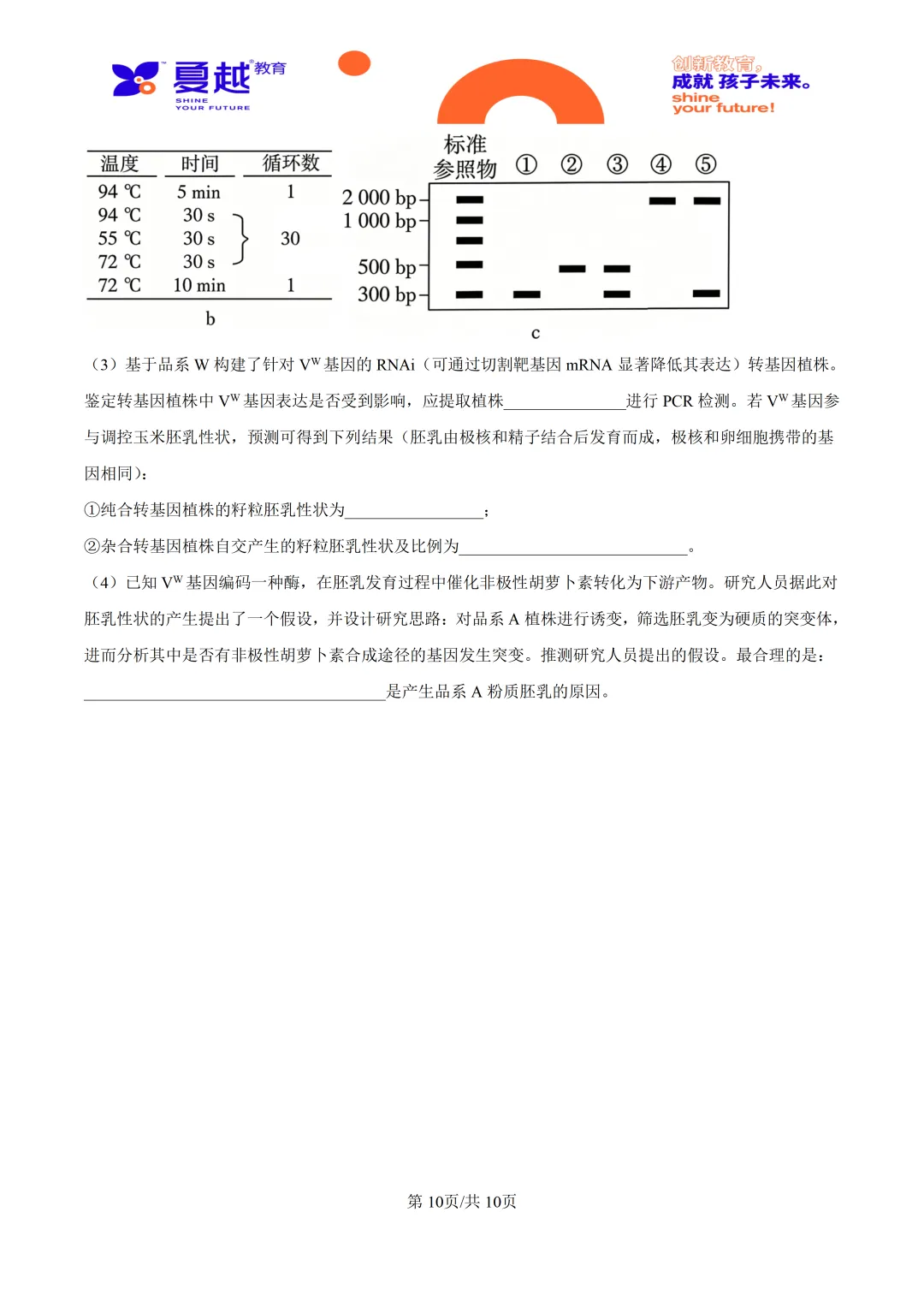 2026高考广东卷生物高考真题-第10张图片-四季读书网