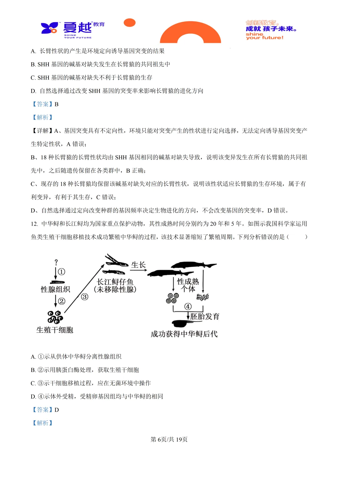2026高考广东卷生物高考真题-第16张图片-四季读书网