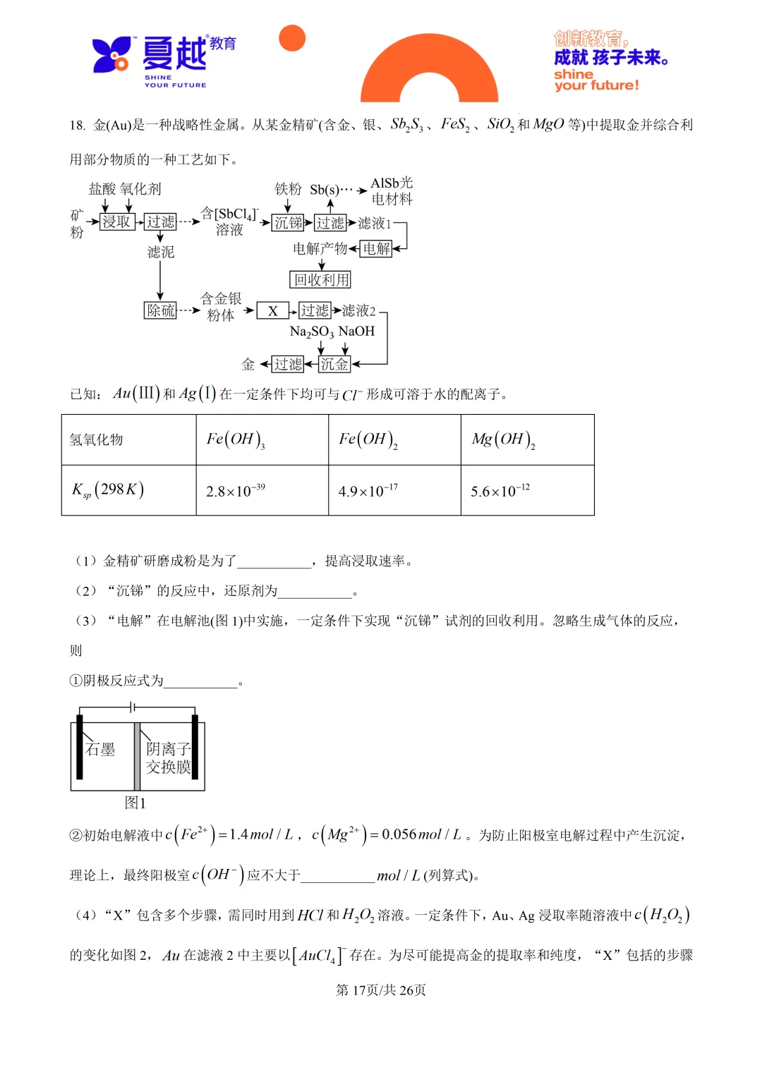 2026高考广东卷化学高考真题-第28张图片-四季读书网