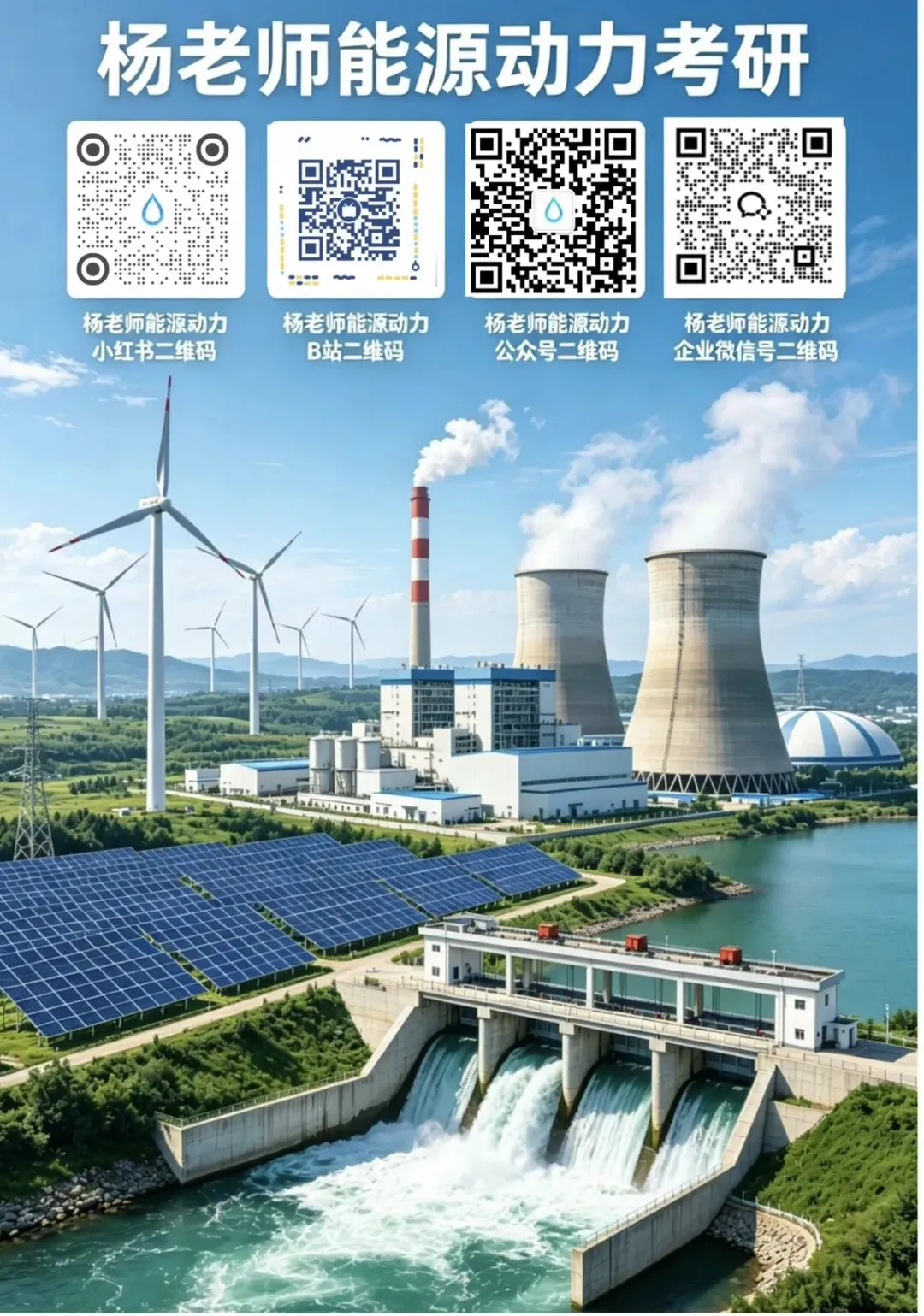 杨老师能源动力资料及课程,真题答疑,一对一答疑,视频课等,总有一个适合你,提高成绩,一战上岸-第2张图片-四季读书网