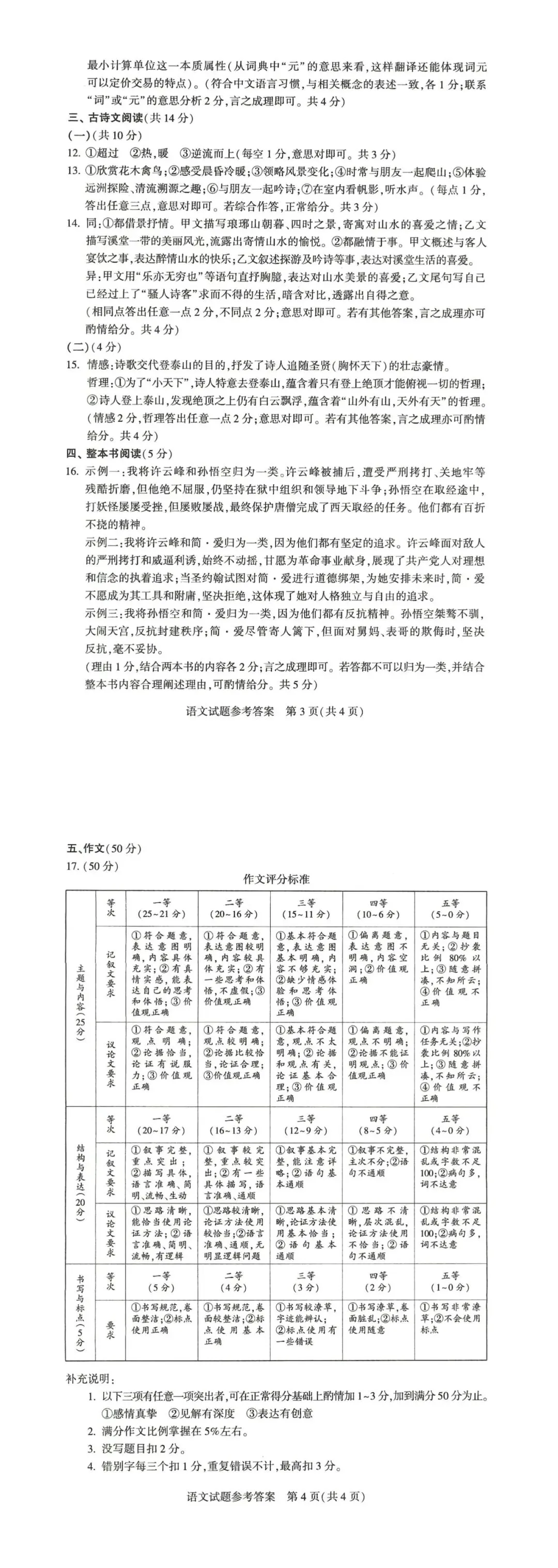 2026中招考试真题试卷及答案-第12张图片-四季读书网
