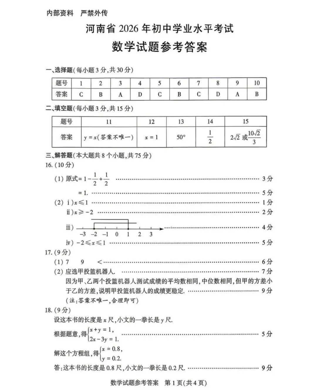 2026河南中考七科真题试卷及答案-第19张图片-四季读书网