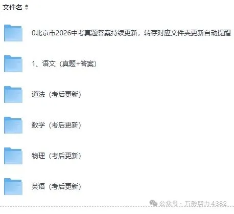 刚刚出炉!2026北京中考《数学》真题试卷及答案pdf完整版来啦-第3张图片-四季读书网