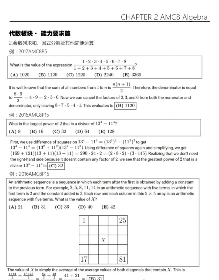 AMC8真题+公式+教材全套打包!2000-2026年全收录,备考一套就够-第3张图片-四季读书网