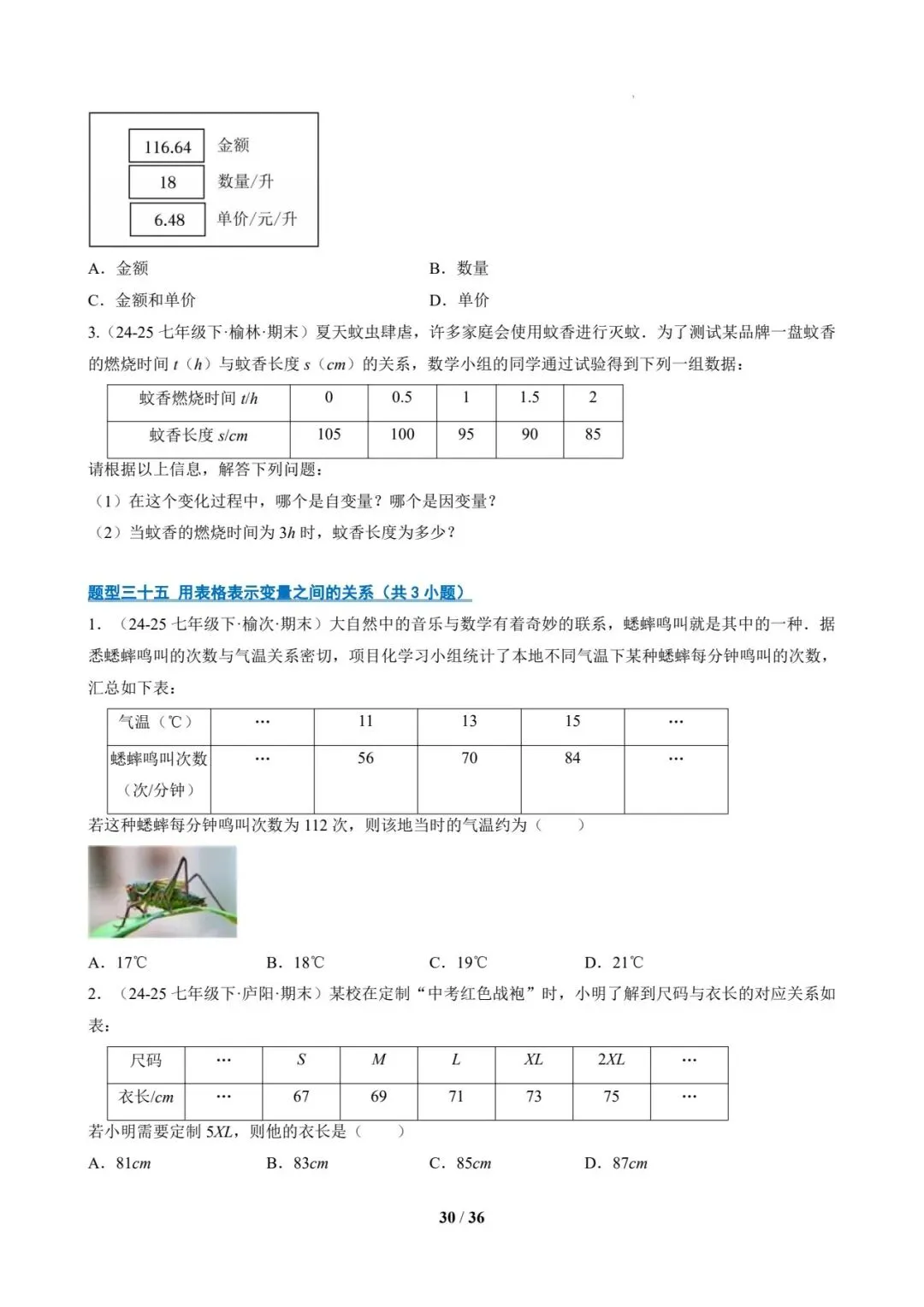 七年级数学下 期末真题通关-第30张图片-四季读书网
