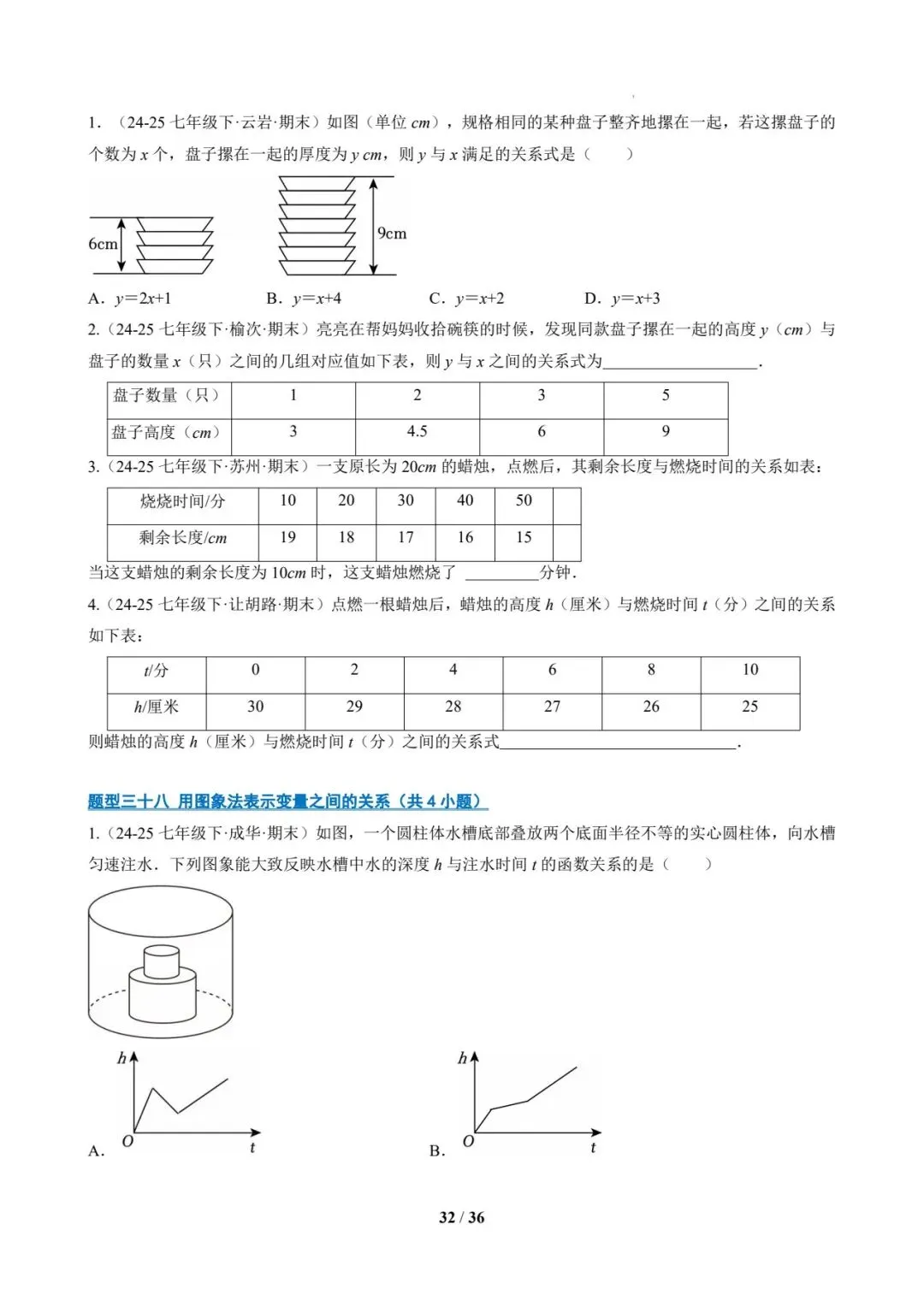 七年级数学下 期末真题通关-第32张图片-四季读书网