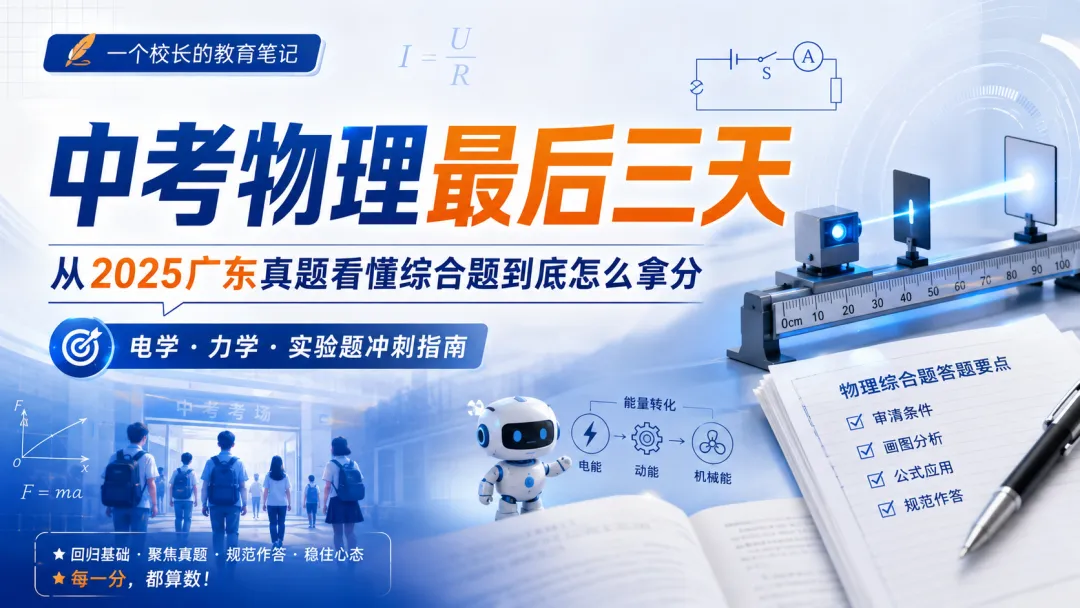 《中考物理最后三天:用一题看懂2025年广东中考综合题怎么拿分》-第15张图片-四季读书网