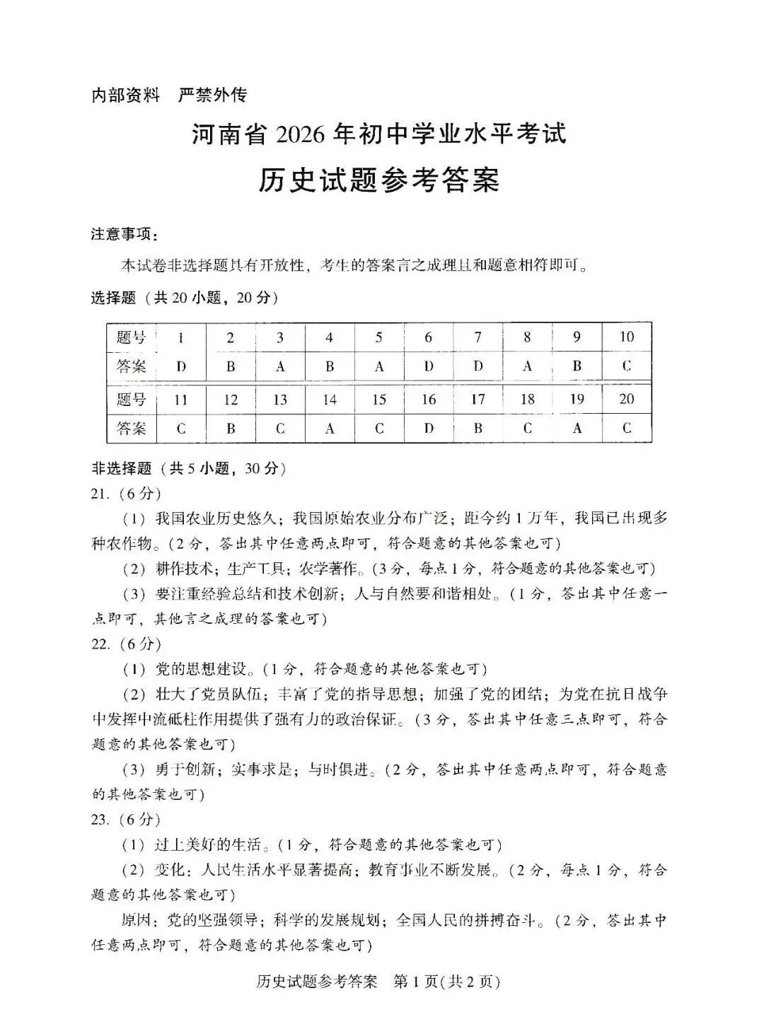 2026河南省中考全科试卷,附参考答案,速来估分-第32张图片-四季读书网