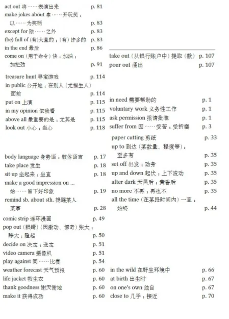 广州中考英语完成句子满分秘籍!内含考试技巧总结!(七上~九下6册书全部短语汇总)-第7张图片-四季读书网