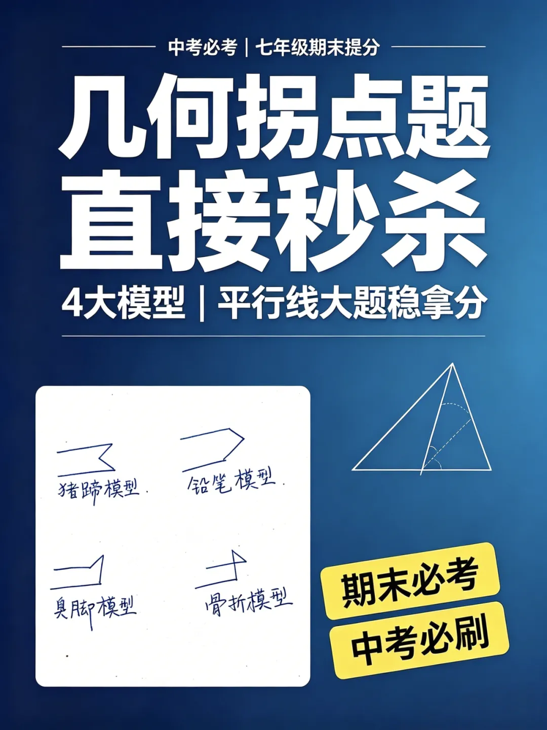 中考必考!七年级平行线 4 大拐点模型秒杀套路-第1张图片-四季读书网