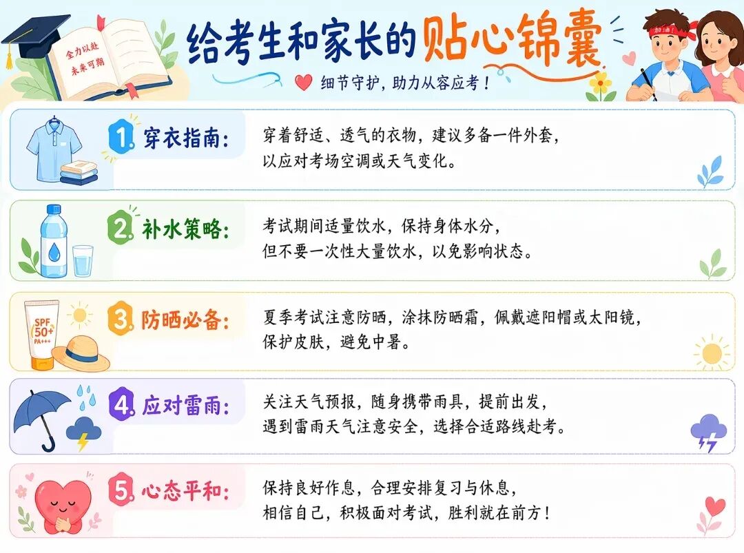 银川2026年中考6月28日开考!三天天气33℃、34℃、35℃!-第6张图片-四季读书网