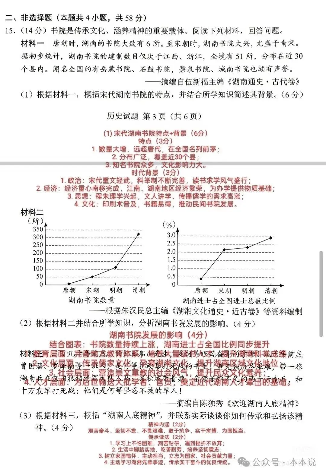 全丨共9科!2026年湖南中考真题及答案出炉-第42张图片-四季读书网