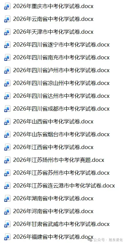2026年全国各省市中考化学Word版试卷(含解析)不断更新中~-第2张图片-四季读书网