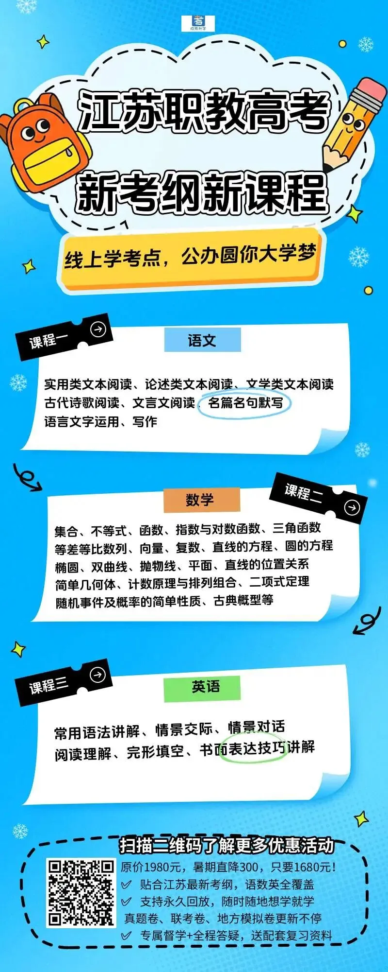 (新考纲试卷!)南京市职教高考高二期末语数外统考试卷(答案添加微信领取)-第9张图片-四季读书网