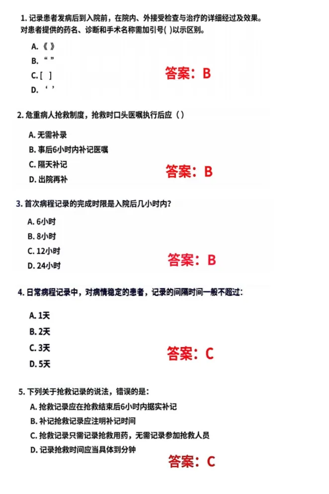 【病案竞赛真题】| 第33届病案年会-病历书写技能大赛真题(一)-第1张图片-四季读书网