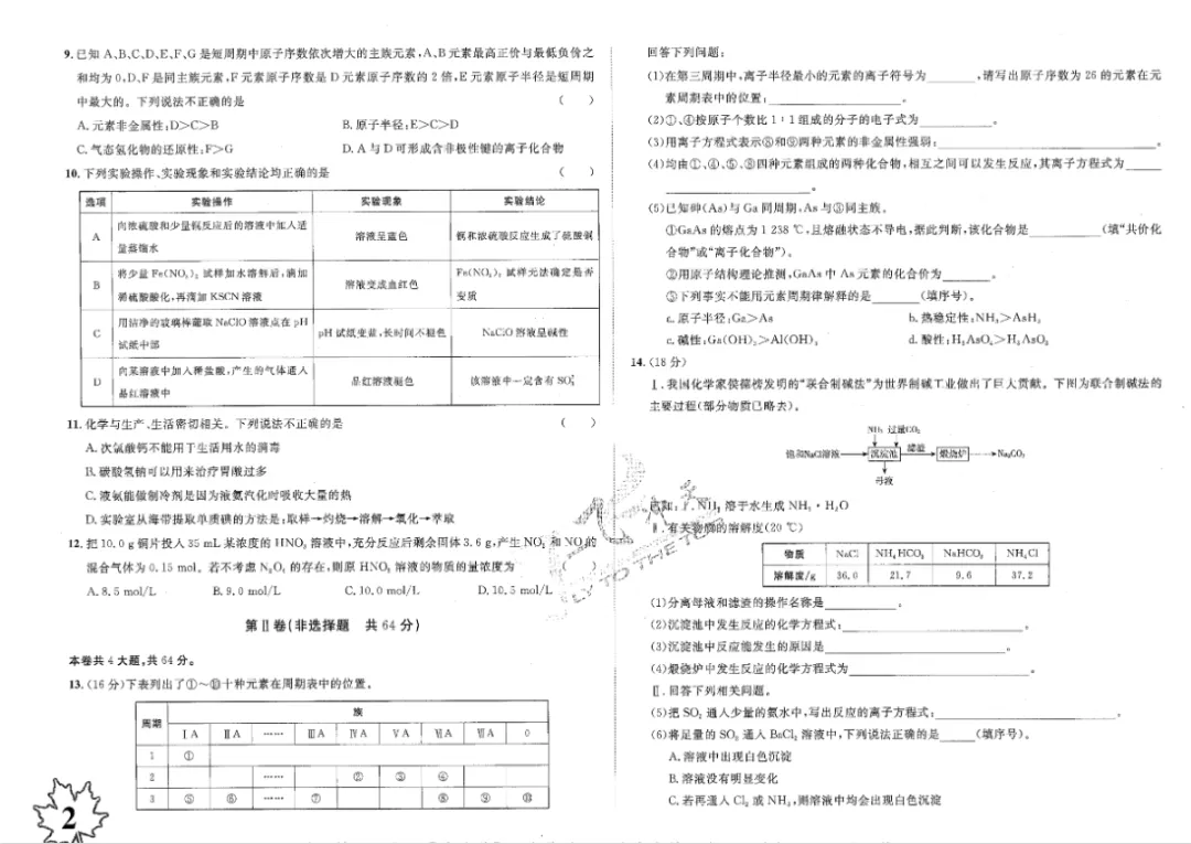 备考高考《一飞冲天等级性学业水平考试模拟试题汇编化学》-第3张图片-四季读书网