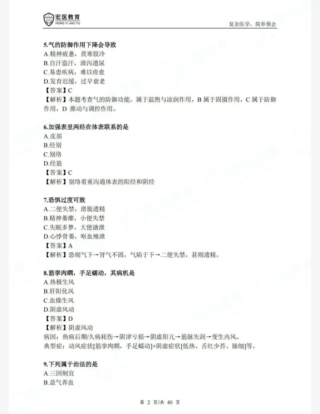 考研中医综合307历年真题(1991-2025)+答案解析(电子版pdf)-第3张图片-四季读书网