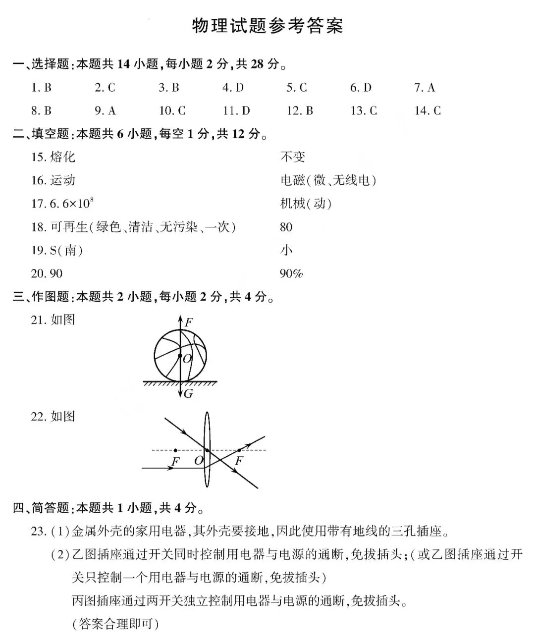 2026年中考物理试题及答案(福建卷)-第13张图片-四季读书网