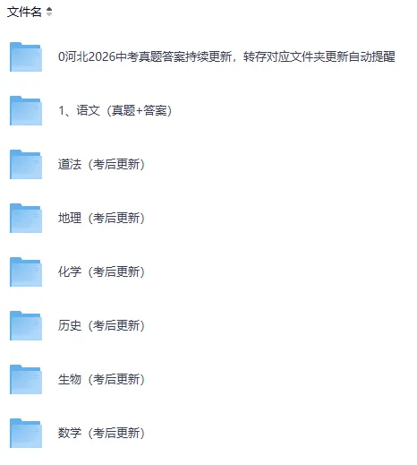 估分了!!2026河北中考(各科目)真题试卷及答案pdf完整版-第5张图片-四季读书网