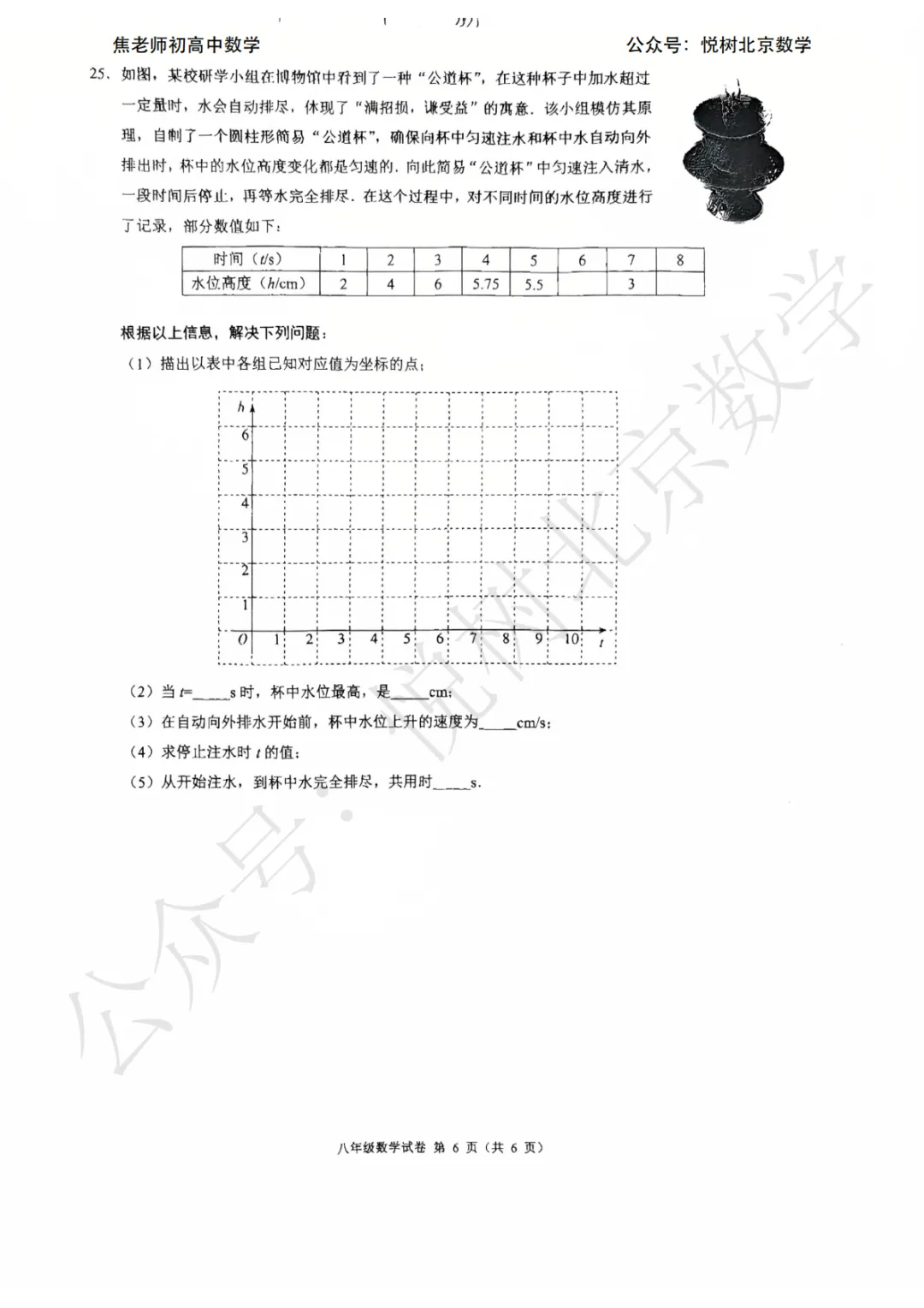 【期末模拟】2026.6北京市清华附中朝阳学校初二(下册)数学期末试卷-第8张图片-四季读书网