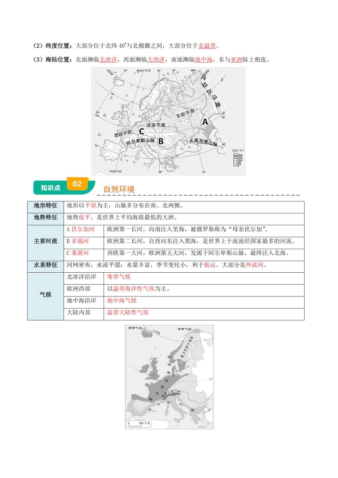 中考专项地理 《专题05 认识大洲》知识梳理+专项复习-第14张图片-四季读书网