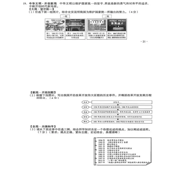 【第56期 • 真题解析】2026年山西中考历史19题分析——中华文明 • 开创新局-第2张图片-四季读书网