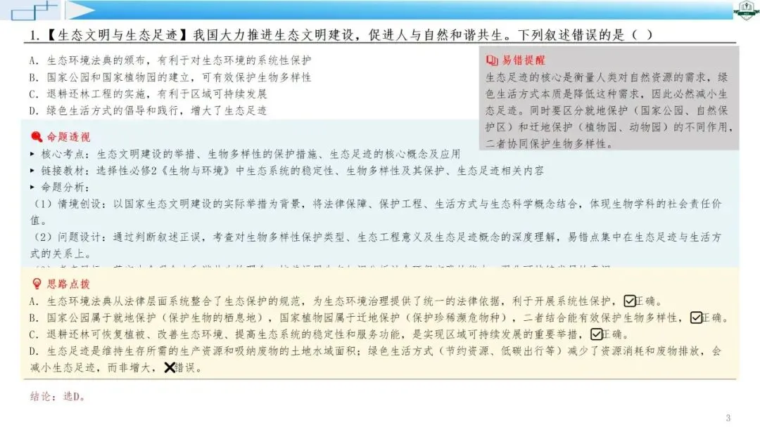 2026年高考生物真题综合评析系列课程-广东卷(配讲评稿)下载链接在结尾-第4张图片-四季读书网