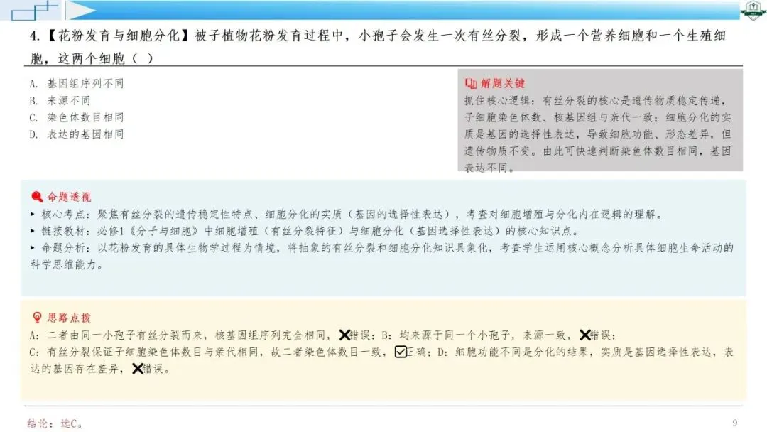 2026年高考生物真题综合评析系列课程-广东卷(配讲评稿)下载链接在结尾-第7张图片-四季读书网