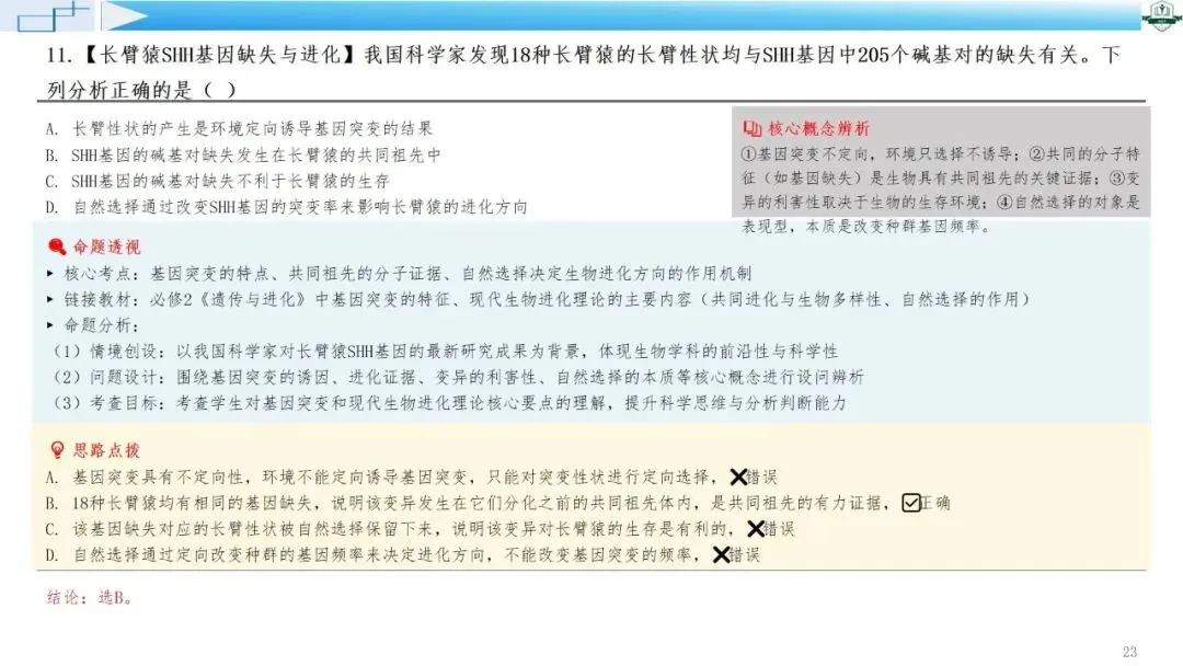 2026年高考生物真题综合评析系列课程-广东卷(配讲评稿)下载链接在结尾-第14张图片-四季读书网