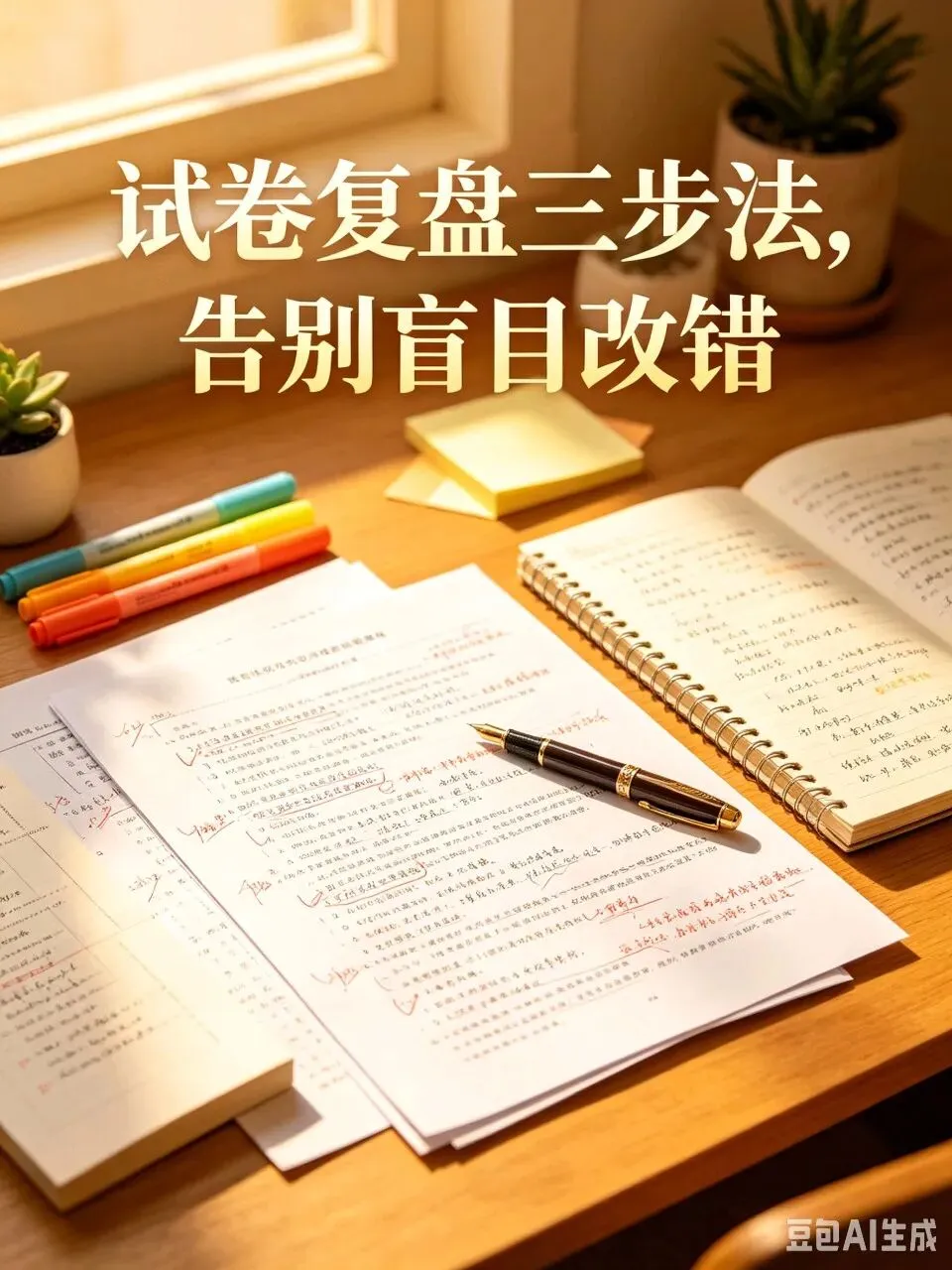 试卷发下来,别着急改错!家长按这三步做,孩子的成绩稳步上涨!-第1张图片-四季读书网