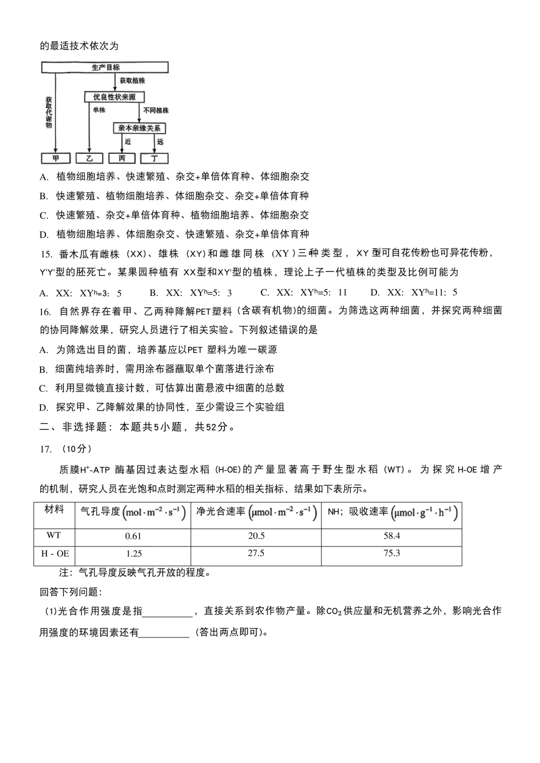 【高考真题回顾】河南省2026高考真题 九科试卷(网络搜集版)-第20张图片-四季读书网
