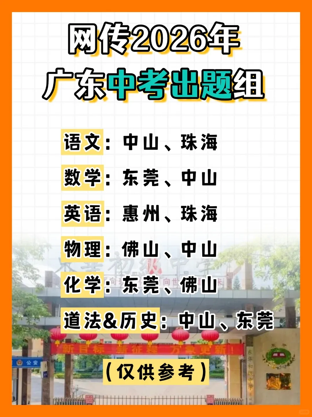 东莞中考最后提醒!真题入口抢先码住~-第4张图片-四季读书网
