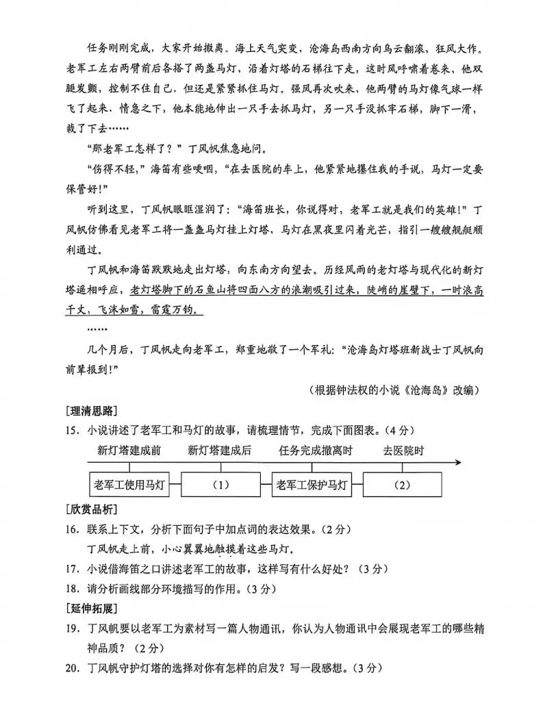 2026年河北中考语文试卷及答案-第7张图片-四季读书网