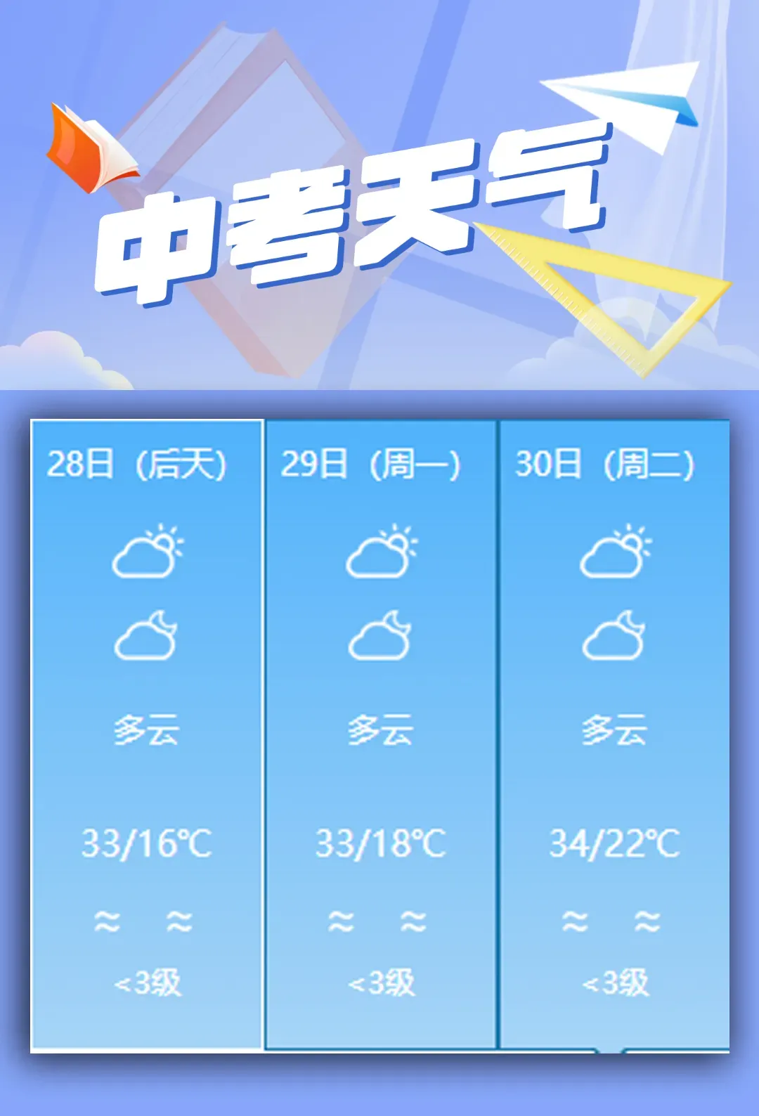 自带防晒,中考期间贺兰天气抢先看-第4张图片-四季读书网