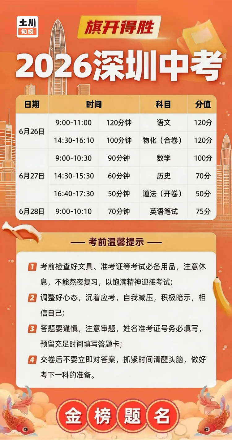 中考最后一科!深圳中考英语考前小贴士来了!-第3张图片-四季读书网
